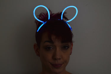 Aqua Glow Stick Bunny Ears- Single Retail Packs